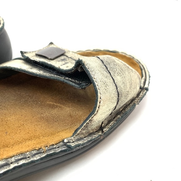 NAOT Leather Gold Sandals Shoes Ankle Strap sz 41 - Picture 16 of 16